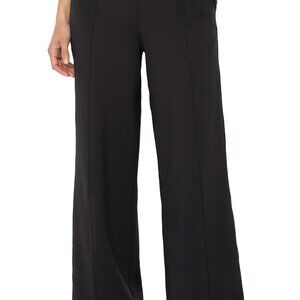 LIVERPOOL WIDE LEG TECH PANT Size XSXS / BLACK